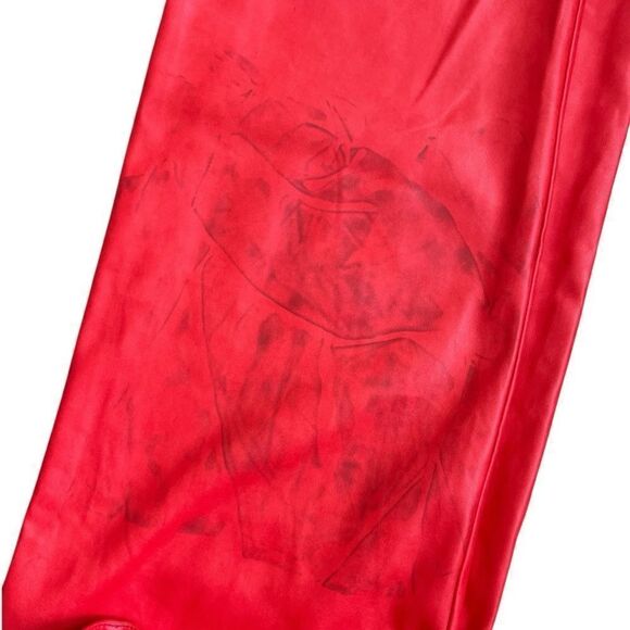 URBAN OUTFITTERS High & Wide Women’s Red Wide Leg Faux Leather Pants Size 28 - Picture 6 of 10